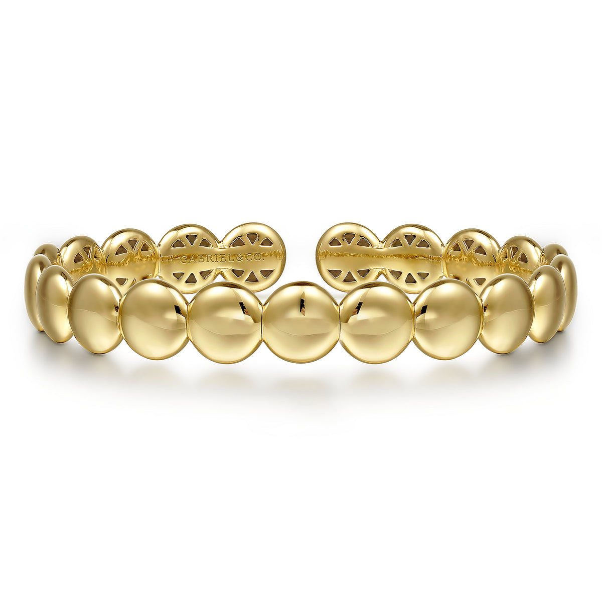 Gabriel & Co. 14K Yellow Gold Circle Cuff Bangle Bracelet
