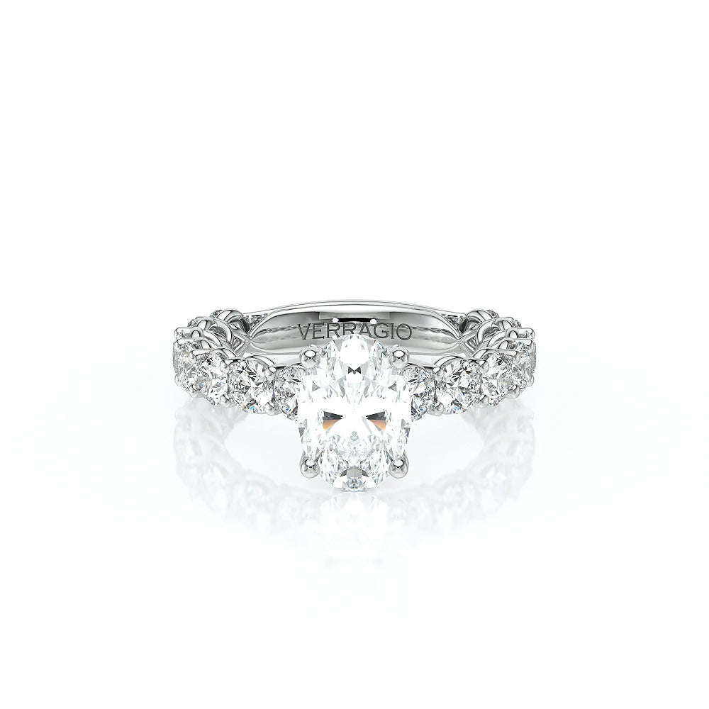 Verragio Lumino 801OVD4-35 14K White Gold Semi-Mount