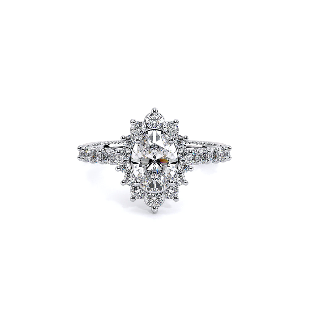 Verragio Renaissance V-986OV Oval Diamond Halo Engagement Semi-Mount