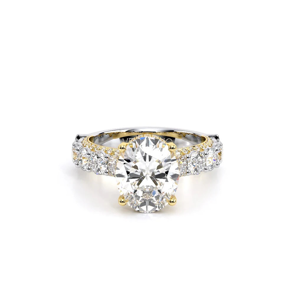 Verragio Couture ENG-0489OV-3.4 18k two-tone oval diamond engagement semi-mount