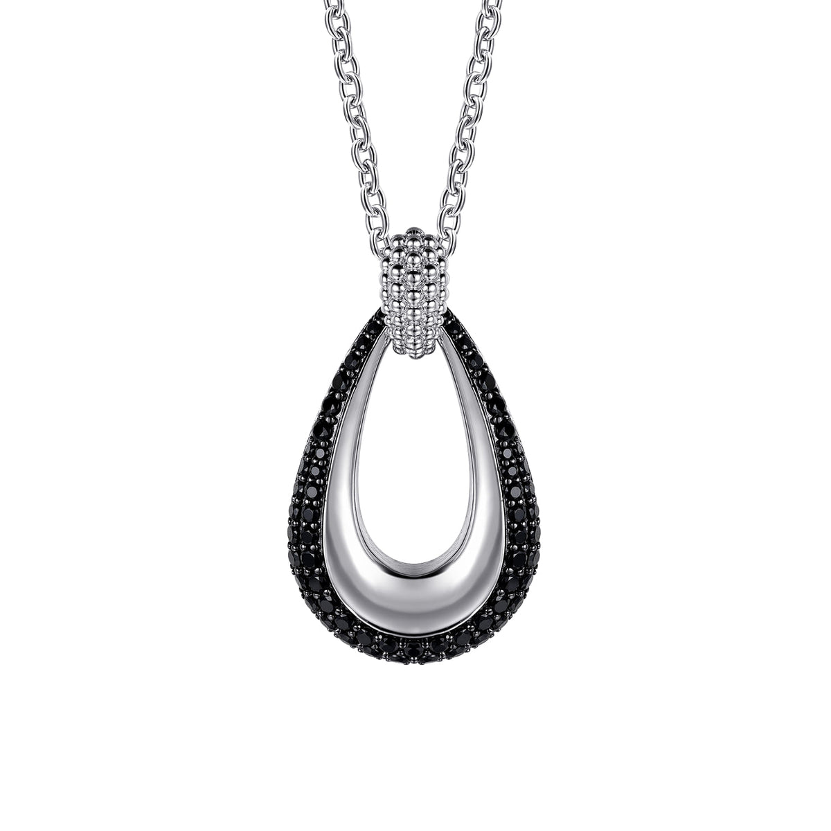 Gabriel & Co. 925 Sterling Silver Bujukan Black Spinel Pendant Necklace