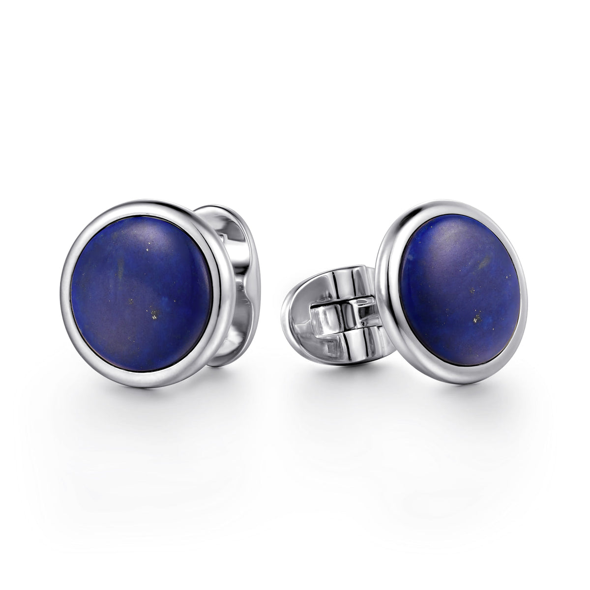 Gabriel & Co. Round Lapis Cufflinks CL43SVJLP