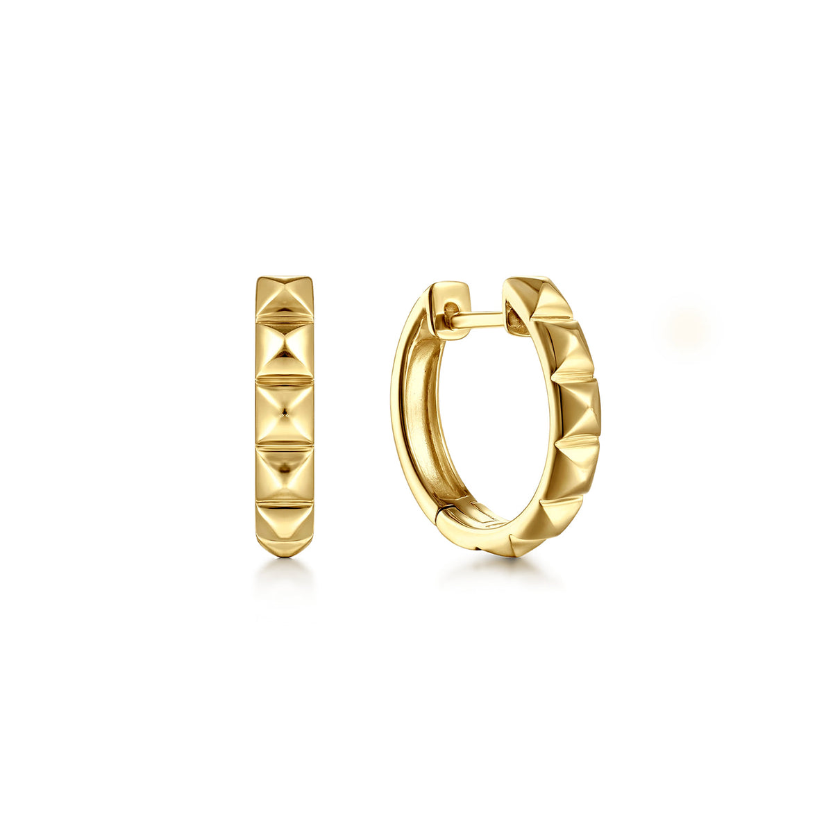 Gabriel & Co. Huggie Earrings 14K Yellow Gold 15mm