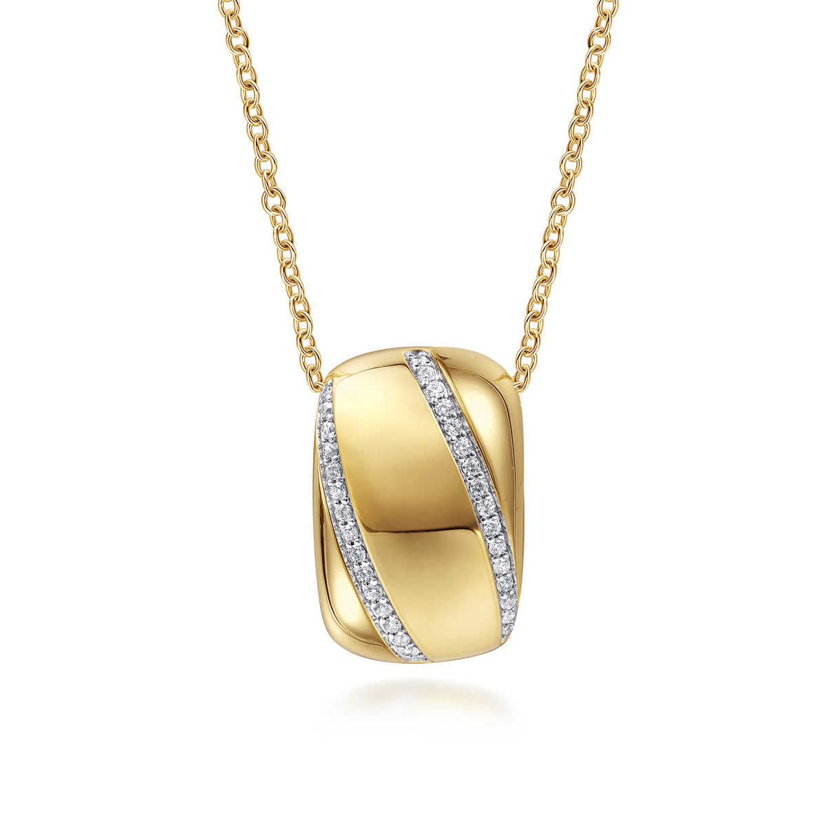 Gabriel & Co. Soraya - 14K Yellow Gold Diamond Pendant Necklace