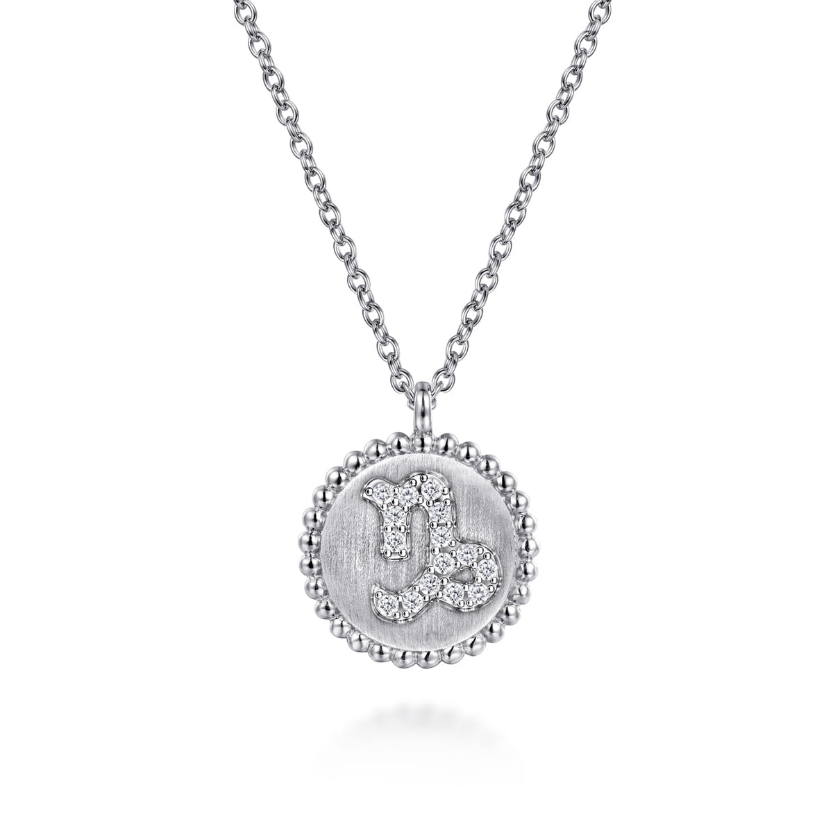 Gabriel & Co. Capricorn Zodiac Necklace NK7924CP-SV5JJ