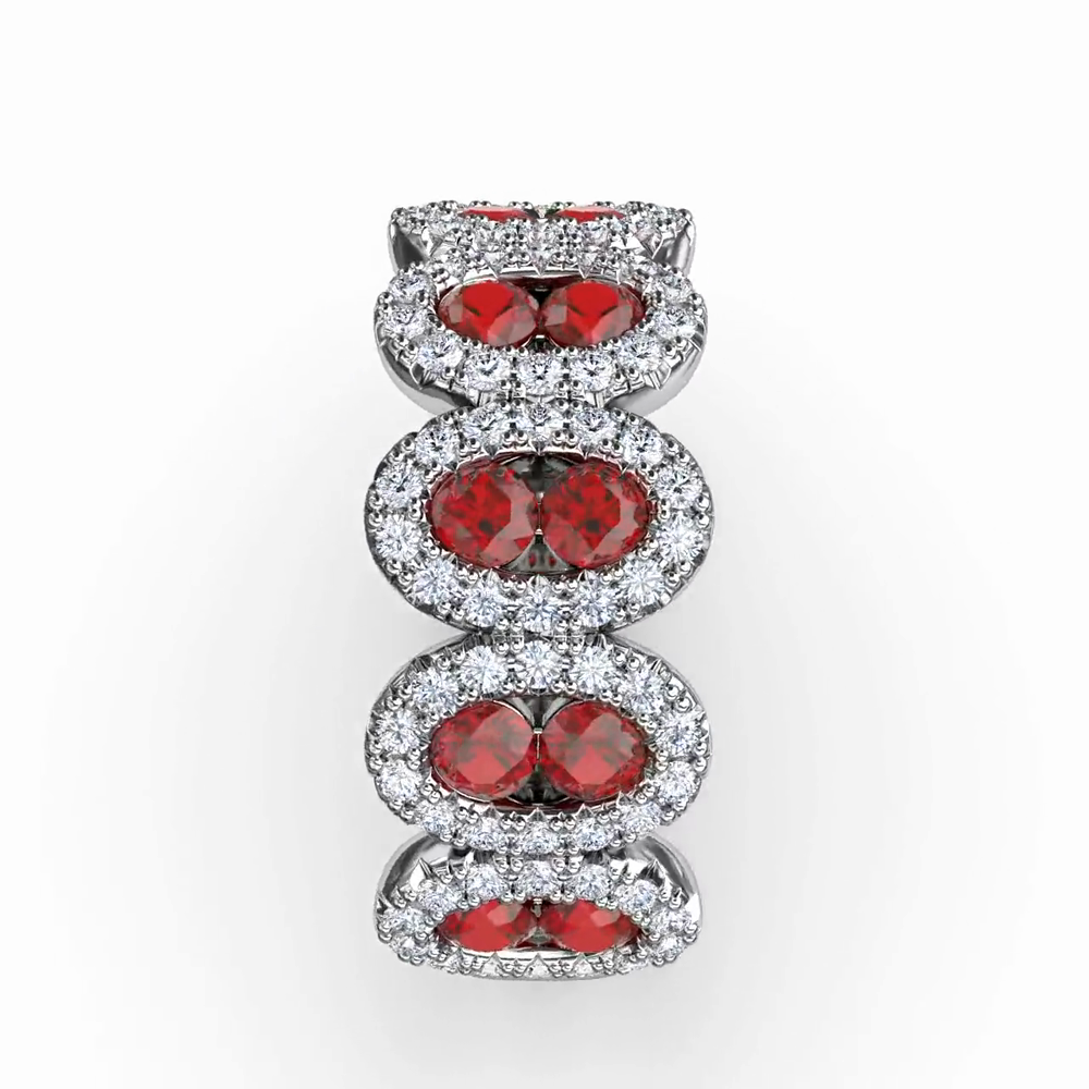 Think Like A Queen Ruby and Diamond Ring by Fana (R4478R)