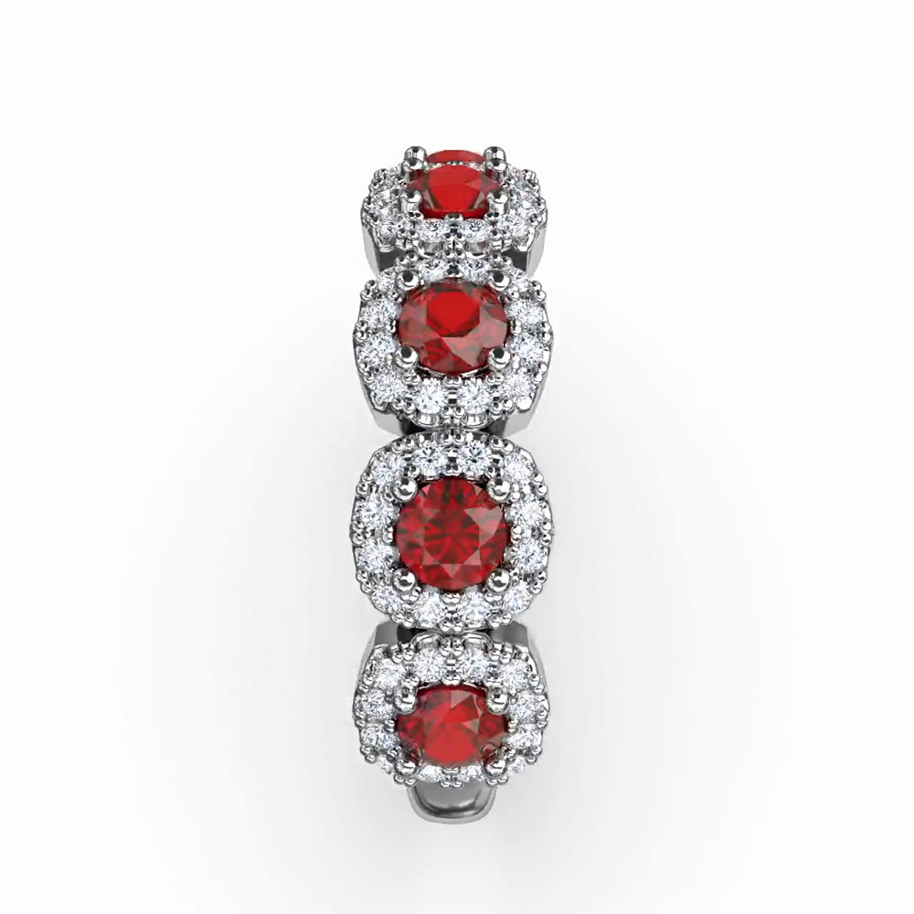 Blossoming Love Ruby and Diamond Ring by Fana (R1645R)