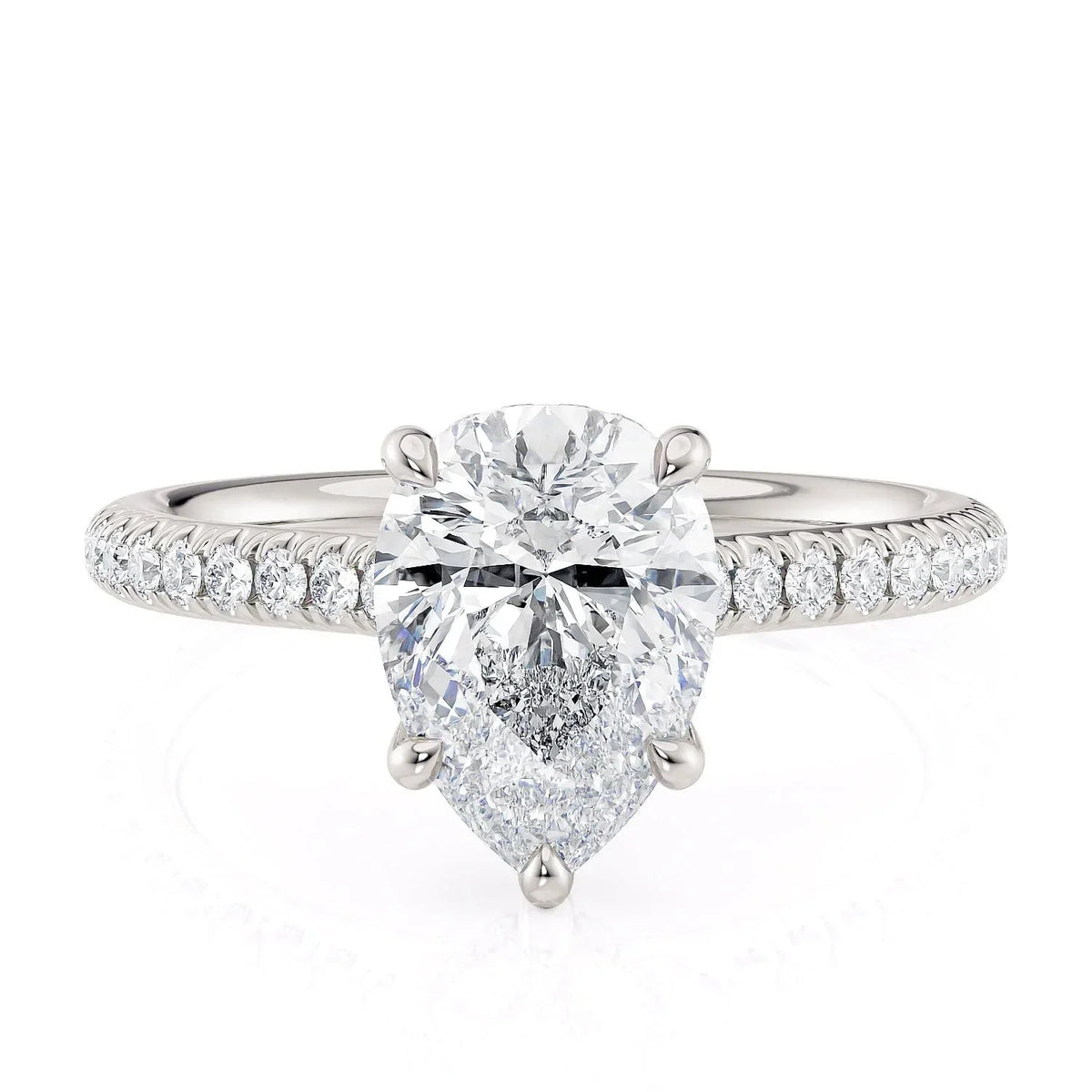 Michael M. 18k White Gold Diamond Engagement Semi-Mount, 0.45ct
