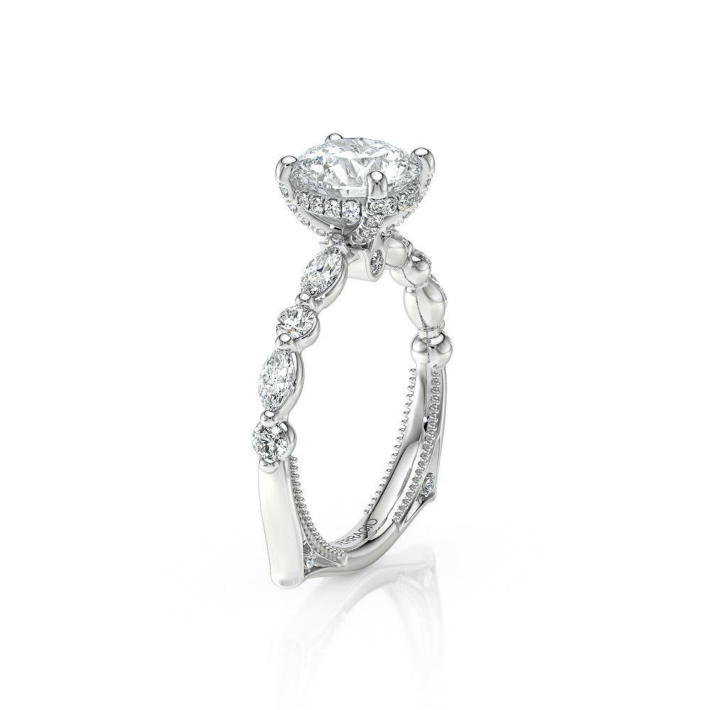 Verragio 14k White Gold Vanguard Diamond Engagement Semi-Mount