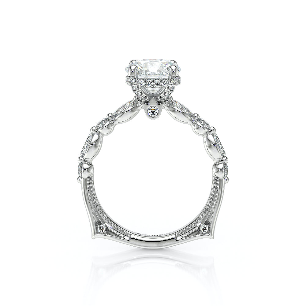 Verragio 14k White Gold Vanguard Diamond Engagement Semi-Mount - view 2