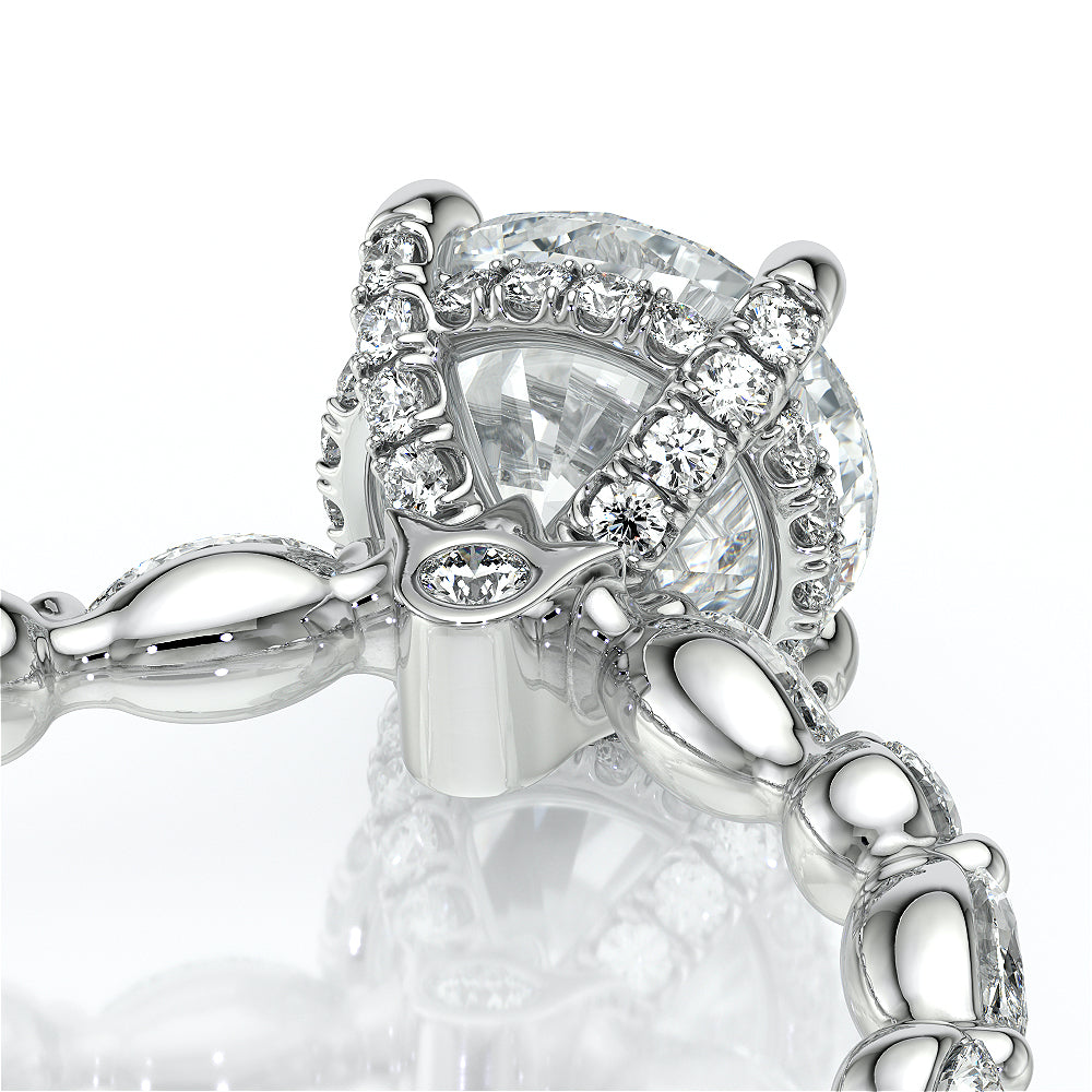 Verragio 14k White Gold Vanguard Diamond Engagement Semi-Mount - detail