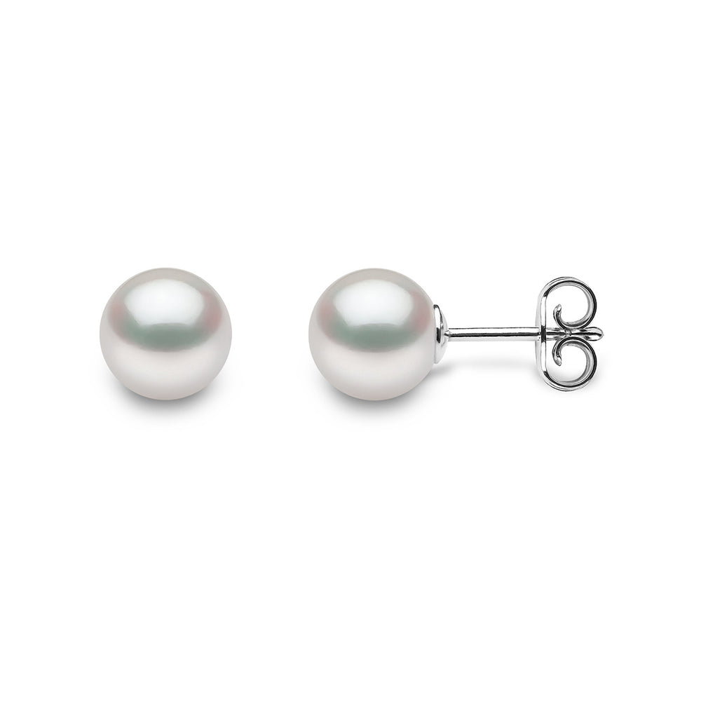 Yoko London Classic 18K Gold AAA Akoya Pearl Stud Earrings