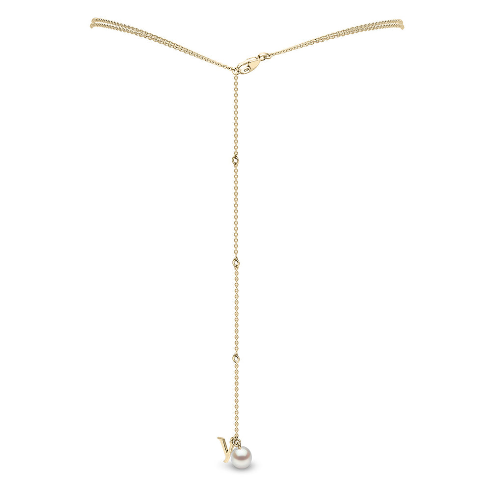 Yoko London Trend 18K Gold Freshwater Pearl And Diamond Chain Choker Necklace