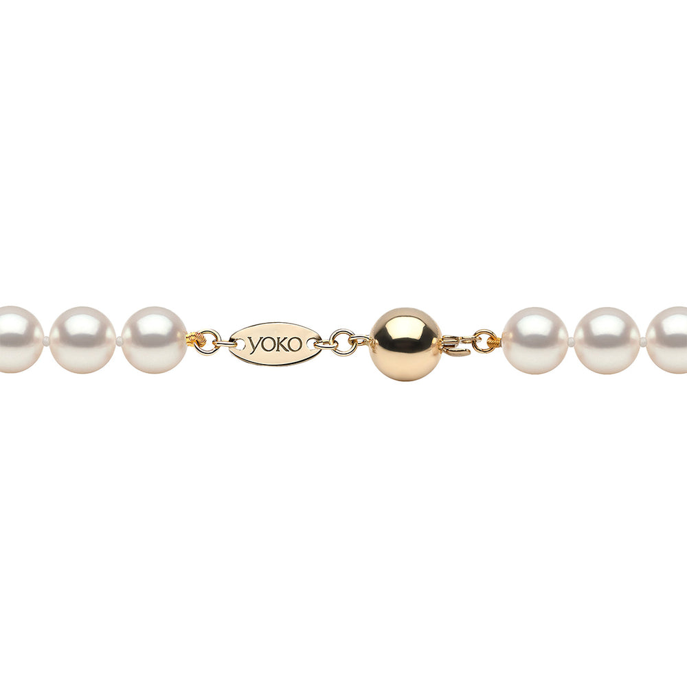 Yoko London Classic 18K Gold AA Akoya Pearl Necklace