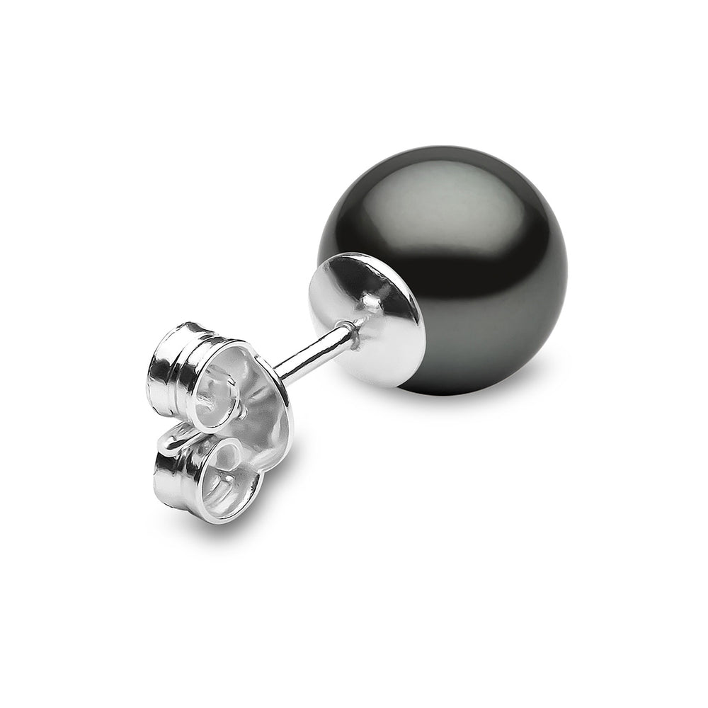 Yoko London Classic 18K Gold Tahitian Pearl Stud Earrings