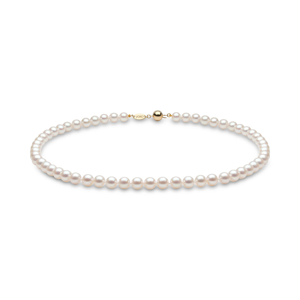 Yoko London Classic 18K Gold AA Akoya Pearl Necklace