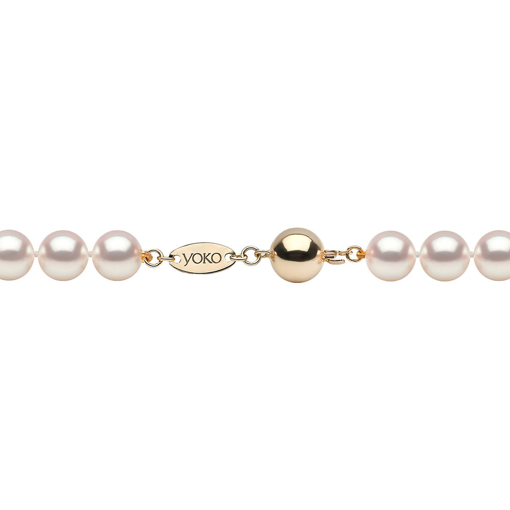 Yoko London Classic 18K Gold AAA Akoya Pearl Necklace