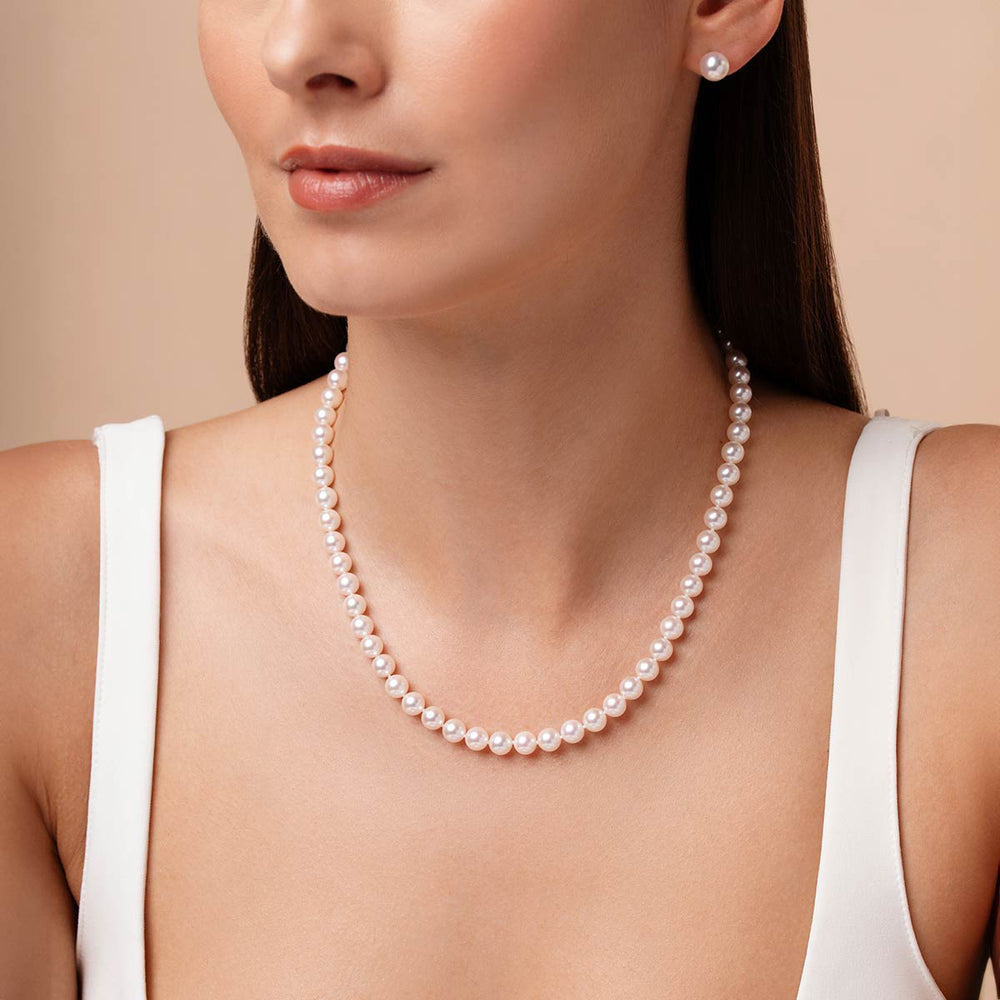 Yoko London Classic 18K Gold AA Akoya Pearl Necklace