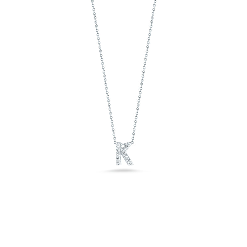 Roberto Coin Love Letter K Pendant With Diamonds