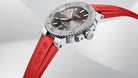 Oris Aquis Date Relief 43.5mm Watch with Grey Dial & Red Rubber Strap - view 2