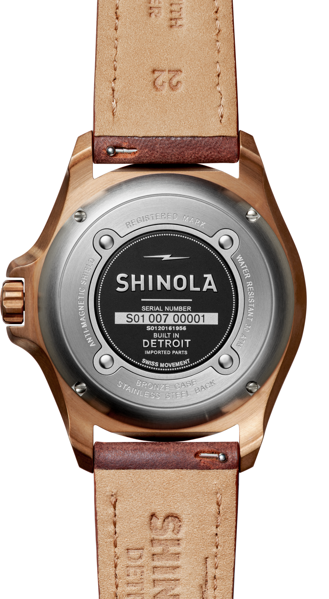 Shinola Monster 43mm Bronze Watch - view 4