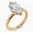 Michael M Monarch R832-3MQ Marquise Hidden Halo Engagement Ring Semi-Mount