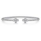 Gabriel & Co. 14K White Gold Bujukan Diamonds Split Bangle