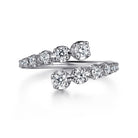 Gabriel & Co. 14K White Gold Diamond Bypass Ring