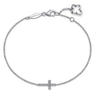 Gabriel & Co. 14K White Gold Diamond Cross Bracelet