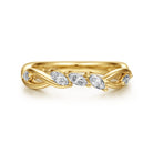 Gabriel & Co. 14K White Gold Diamond Wedding Band