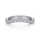 Gabriel & Co. 14K White Gold Diamond Wedding Band