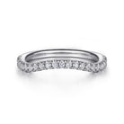 Gabriel & Co. 14K White Gold Diamond Wedding Band