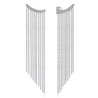 Gabriel & Co. 14K White Gold Diamond and Tassel Stud Earrings