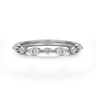 Gabriel & Co. 14K White Gold Matching Diamond Wedding Band