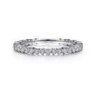 Gabriel & Co. 14K White Gold Scalloped Stackable Diamond Band Ring