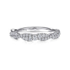 Gabriel & Co. 14K White Gold Twisted Diamond Stackable Ring