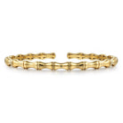 Gabriel & Co. 14K Yellow Gold Bar Station Bangle Bracelet