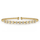 Gabriel & Co. 14K Yellow Gold Bujukan Diamond Bangle