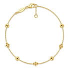 Gabriel & Co. 14K Yellow Gold Clover Station Bracelet Bujukan