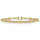 Gabriel & Co. 14K Yellow Gold Cuff Bangle Bracelet Bujukan