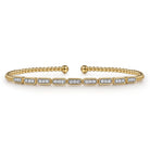 Gabriel & Co. 14K Yellow Gold Diamond Bangle Bracelet