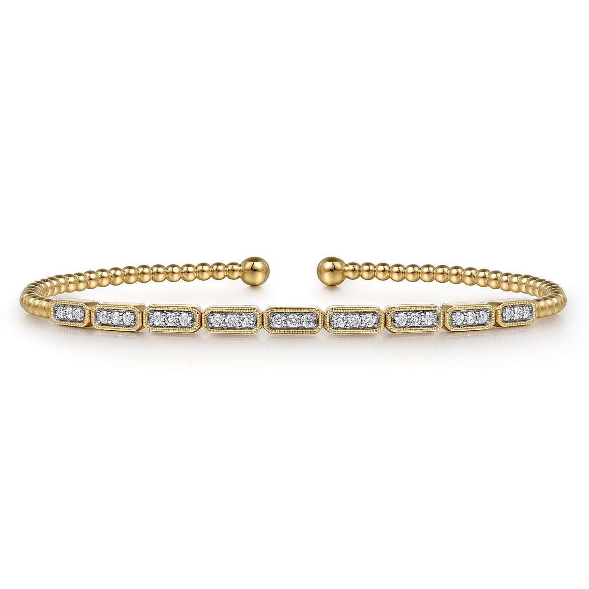 Gabriel & Co. 14K Yellow Gold Diamond Bangle Bracelet