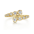 Gabriel & Co. 14K Yellow Gold Diamond Bypass Ring