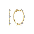 Gabriel & Co. 14K Yellow Gold Diamond Classic Hoop Earrings 20mm