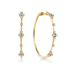 Gabriel & Co. 14K Yellow Gold Diamond Classic Hoop Earrings 40mm