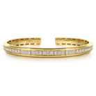 Gabriel & Co. 14K Yellow Gold Diamond Cuff Bangle Bracelet