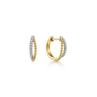 Gabriel & Co. 14K Yellow Gold Diamond Huggie Earrings 10mm