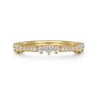 Gabriel & Co. 14K Yellow Gold Diamond Stackable Ring 0.24ct