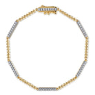 Gabriel & Co. 14K Yellow Gold Diamond Tennis Bracelet Bujukan