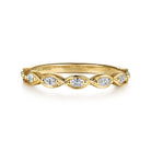 Gabriel & Co. 14K Yellow Gold Diamond Wedding Band